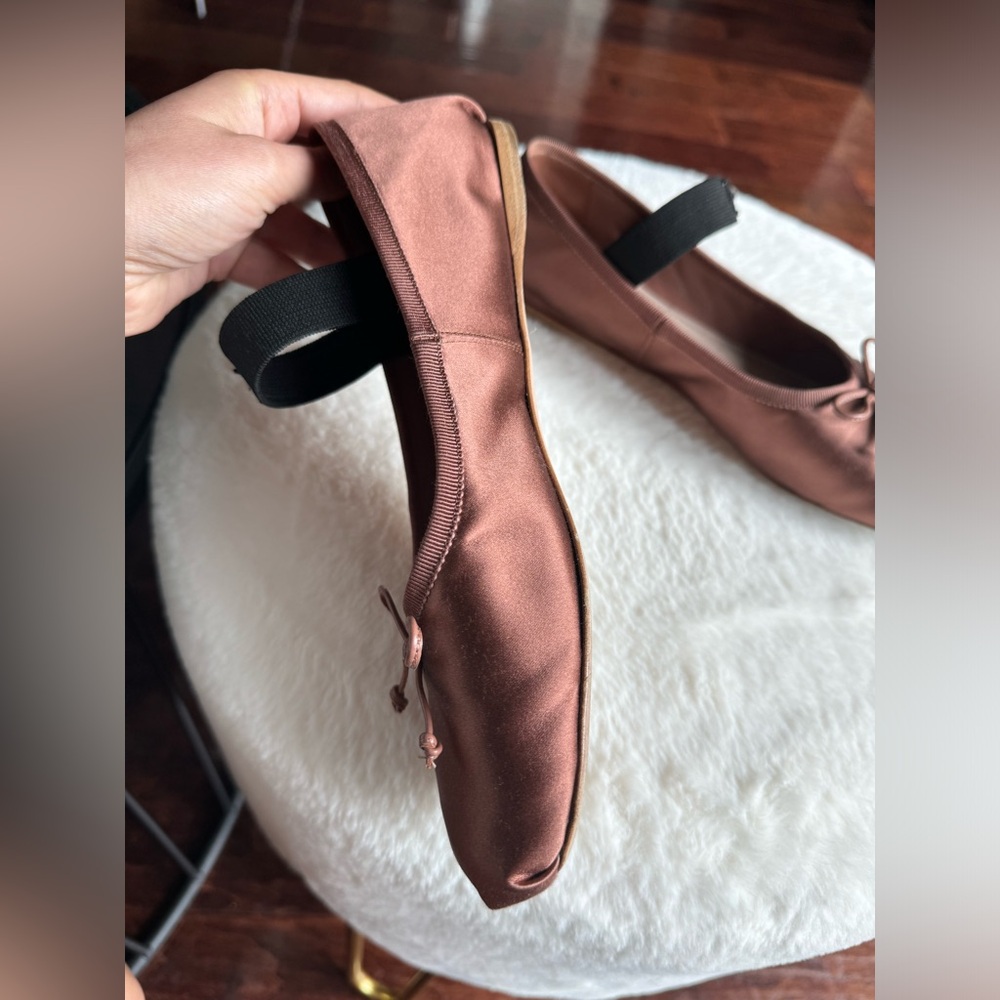 Miu Miu Satin Ballerinas Cocoa Brown IT 37,5 US 7,5 - Picture 6 of 13